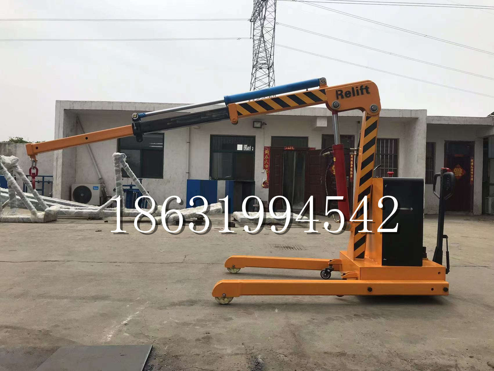 津南区久征定做3吨三轮随车吊 农用园林绿化移树吊 平板工程用小吊机